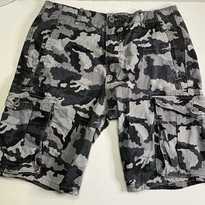 Levi's Black and Gray 32W Cargo Shorts